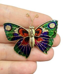Vintage Jewelry  Butterfly Brooch Pin